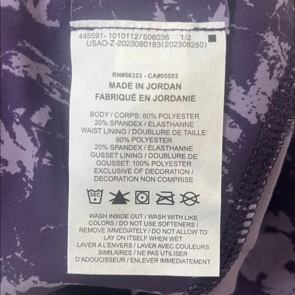 EUC Nike Dri Fit 7/8 purple high waisted leggings - Picture 12 of 12